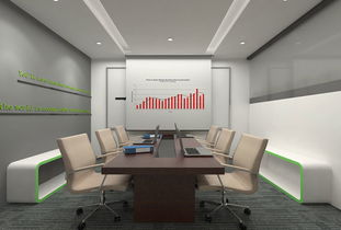 餐飲管理公司辦公室裝修設計案例效果圖